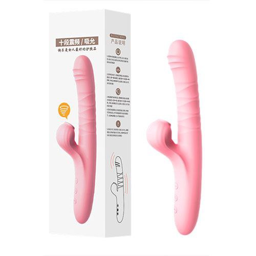 Vibrador succionador texturizado ¨Paula¨ - IntimoX SexShop