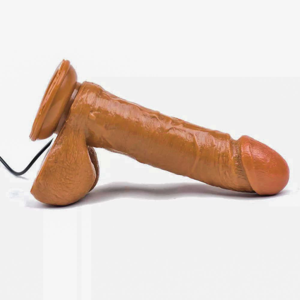 Weir Dildo ultra realista giratorio café. - IntimoX SexShop