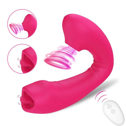 "Zonya" Dildo vibrador succionador de clítoris - IntimoX SexShop