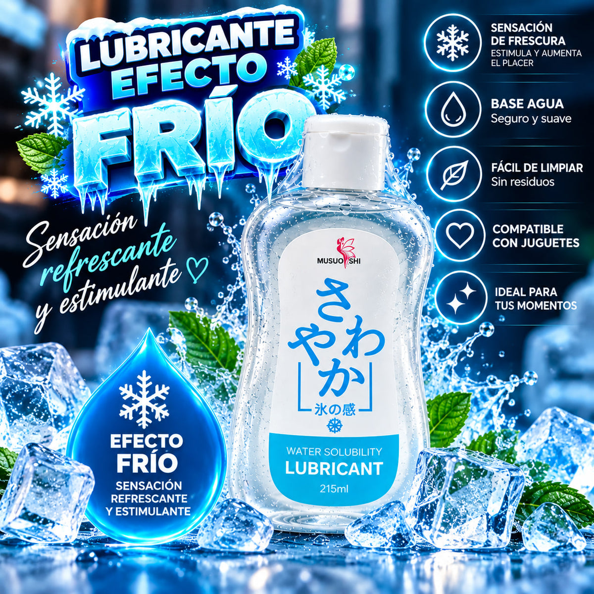 Lubricante Siyi Efecto Frío 215 ml